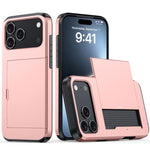 Capa de Telemóvel Blindada Antichoque com Slot para Cartão, Para iPhone 17e / 16e, Para iPhone 17 Pro Max, Para iPhone 17 Pro, Para iPhone 17