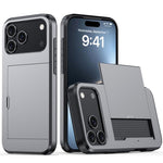 Capa de Telemóvel Blindada Antichoque com Slot para Cartão, Para iPhone 17e / 16e, Para iPhone 17 Pro Max, Para iPhone 17 Pro, Para iPhone 17
