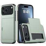 Capa de Telemóvel Blindada Antichoque com Slot para Cartão, Para iPhone 17e / 16e, Para iPhone 17 Pro Max, Para iPhone 17 Pro, Para iPhone 17