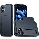 Capa de Telemóvel Blindada Antichoque com Slot para Cartão, Para iPhone 17e / 16e, Para iPhone 17 Pro Max, Para iPhone 17 Pro, Para iPhone 17
