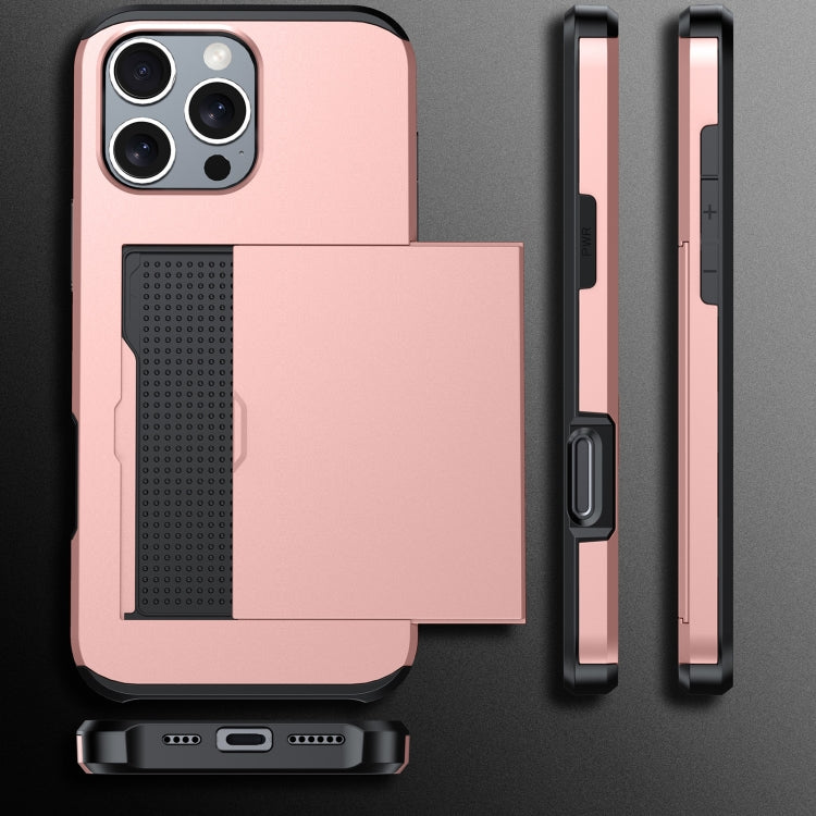 Capa de Telemóvel Blindada Antichoque com Slot para Cartão, Para iPhone 17e / 16e, Para iPhone 17 Pro Max, Para iPhone 17 Pro, Para iPhone 17