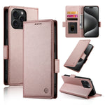 Capa para telemóvel em pele fosca magnética com fivela lateral, Para iPhone 16 Pro, Para iPhone 16 Plus, Para iPhone 16, Para iPhone 15 Pro Max, Para iPhone 15 Pro, Para iPhone 15 Plus