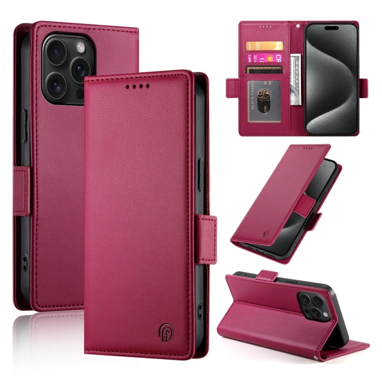 Capa para telemóvel em pele fosca magnética com fivela lateral, Para iPhone 16 Pro, Para iPhone 16 Plus, Para iPhone 16, Para iPhone 15 Pro Max, Para iPhone 15 Pro, Para iPhone 15 Plus