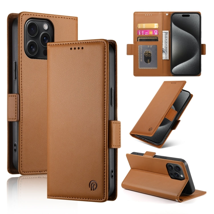 Capa para telemóvel em pele fosca magnética com fivela lateral, Para iPhone 16 Pro, Para iPhone 16 Plus, Para iPhone 16, Para iPhone 15 Pro Max, Para iPhone 15 Pro, Para iPhone 15 Plus