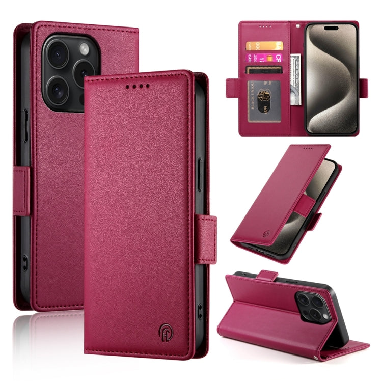 Capa para telemóvel em pele fosca magnética com fivela lateral, Para iPhone 16 Pro, Para iPhone 16 Plus, Para iPhone 16, Para iPhone 15 Pro Max, Para iPhone 15 Pro, Para iPhone 15 Plus