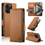 Capa para telemóvel em pele fosca magnética com fivela lateral, Para iPhone 16 Pro, Para iPhone 16 Plus, Para iPhone 16, Para iPhone 15 Pro Max, Para iPhone 15 Pro, Para iPhone 15 Plus