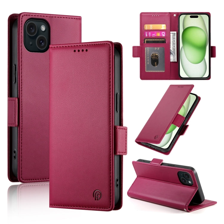 Capa para telemóvel em pele fosca magnética com fivela lateral, Para iPhone 16 Pro, Para iPhone 16 Plus, Para iPhone 16, Para iPhone 15 Pro Max, Para iPhone 15 Pro, Para iPhone 15 Plus