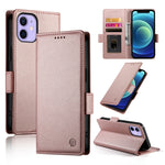 Capa para telemóvel em pele fosca magnética com fivela lateral, Para iPhone 12 mini, Para iPhone 11 Pro Max, Para iPhone 11, Para iPhone 11 Pro, Para iPhone X / XS, Para iPhone XR