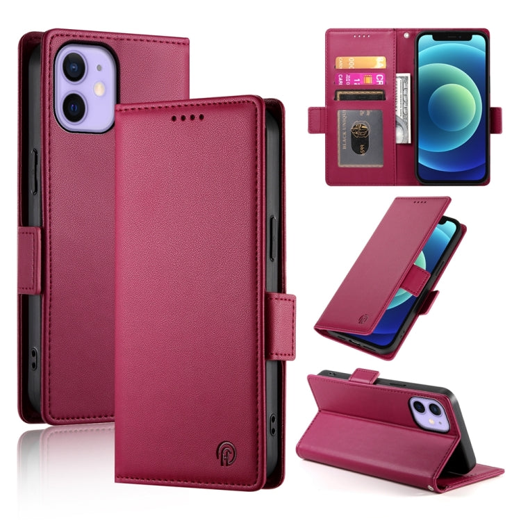 Capa para telemóvel em pele fosca magnética com fivela lateral, Para iPhone 12 mini, Para iPhone 11 Pro Max, Para iPhone 11, Para iPhone 11 Pro, Para iPhone X / XS, Para iPhone XR