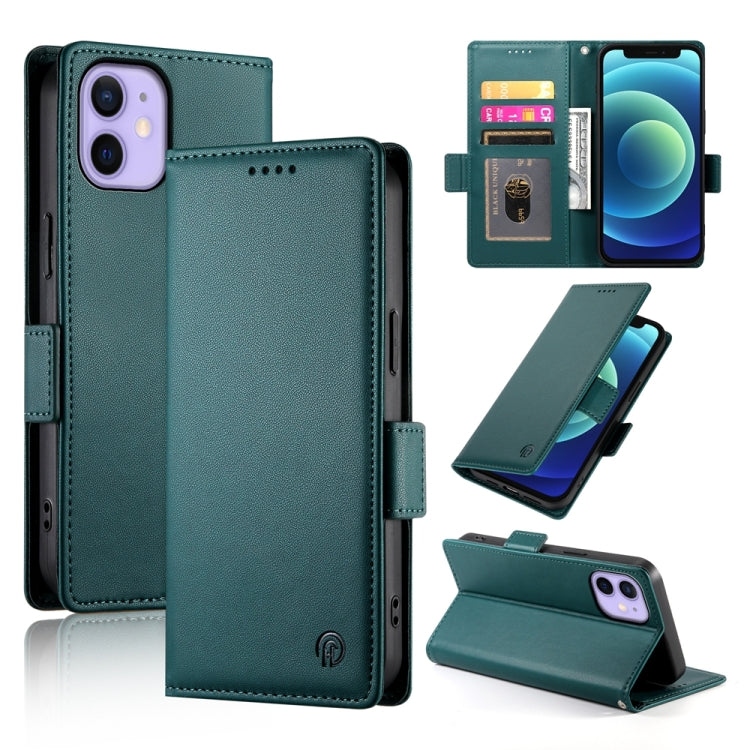 Capa para telemóvel em pele fosca magnética com fivela lateral, Para iPhone 12 mini, Para iPhone 11 Pro Max, Para iPhone 11, Para iPhone 11 Pro, Para iPhone X / XS, Para iPhone XR
