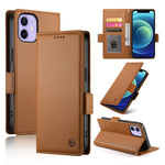 Capa para telemóvel em pele fosca magnética com fivela lateral, Para iPhone 12 mini, Para iPhone 11 Pro Max, Para iPhone 11, Para iPhone 11 Pro, Para iPhone X / XS, Para iPhone XR