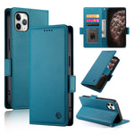 Capa para telemóvel em pele fosca magnética com fivela lateral, Para iPhone 12 mini, Para iPhone 11 Pro Max, Para iPhone 11, Para iPhone 11 Pro, Para iPhone X / XS, Para iPhone XR