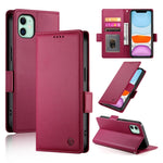 Capa para telemóvel em pele fosca magnética com fivela lateral, Para iPhone 12 mini, Para iPhone 11 Pro Max, Para iPhone 11, Para iPhone 11 Pro, Para iPhone X / XS, Para iPhone XR