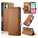 Capa para telemóvel em pele fosca magnética com fivela lateral, Para iPhone 12 mini, Para iPhone 11 Pro Max, Para iPhone 11, Para iPhone 11 Pro, Para iPhone X / XS, Para iPhone XR
