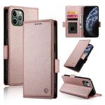 Capa para telemóvel em pele fosca magnética com fivela lateral, Para iPhone 12 mini, Para iPhone 11 Pro Max, Para iPhone 11, Para iPhone 11 Pro, Para iPhone X / XS, Para iPhone XR