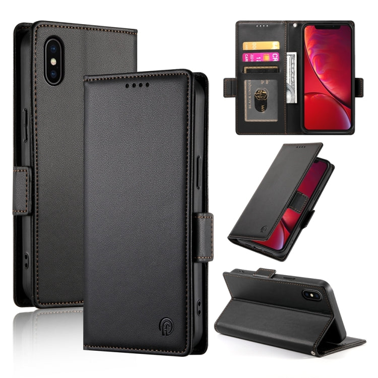 Capa para telemóvel em pele fosca magnética com fivela lateral, Para iPhone 12 mini, Para iPhone 11 Pro Max, Para iPhone 11, Para iPhone 11 Pro, Para iPhone X / XS, Para iPhone XR