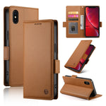 Capa para telemóvel em pele fosca magnética com fivela lateral, Para iPhone 12 mini, Para iPhone 11 Pro Max, Para iPhone 11, Para iPhone 11 Pro, Para iPhone X / XS, Para iPhone XR