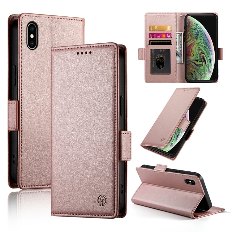 Capa de Telemóvel em Pele Fosca Magnética com Fivela Lateral, Para iPhone XS Max, Para iPhone 8 Plus / 7 Plus