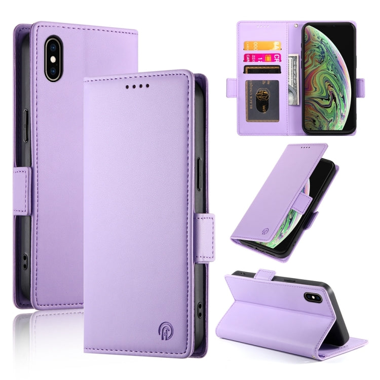 Capa de Telemóvel em Pele Fosca Magnética com Fivela Lateral, Para iPhone XS Max, Para iPhone 8 Plus / 7 Plus