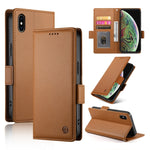 Capa de Telemóvel em Pele Fosca Magnética com Fivela Lateral, Para iPhone XS Max, Para iPhone 8 Plus / 7 Plus