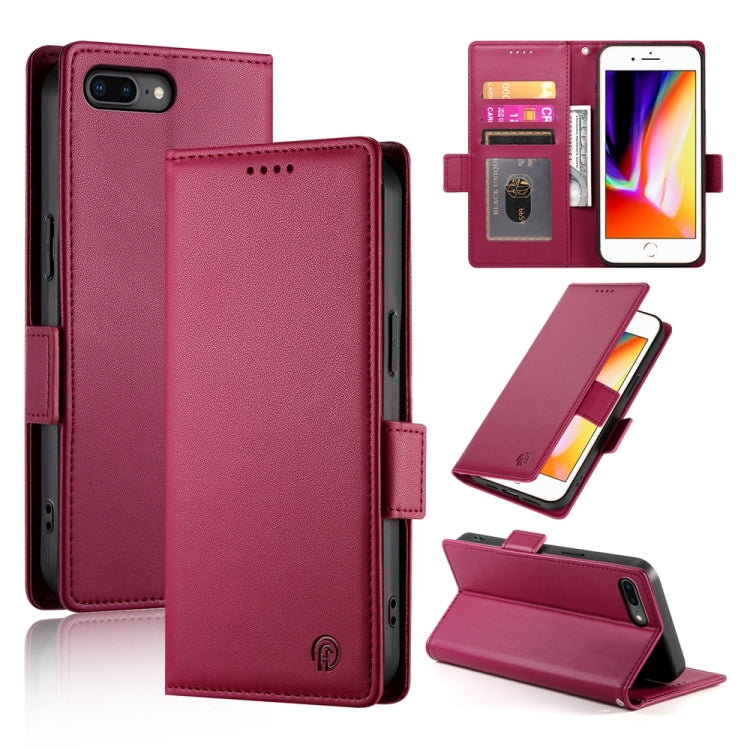 Capa de Telemóvel em Pele Fosca Magnética com Fivela Lateral, Para iPhone XS Max, Para iPhone 8 Plus / 7 Plus