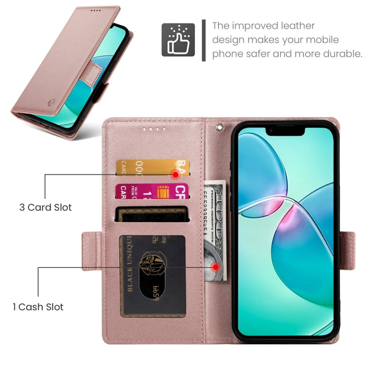 Capa para telemóvel em pele fosca magnética com fivela lateral, Para iPhone 17e / 16e, Para iPhone 17 Pro Max, Para iPhone 17 Pro, Para iPhone 17, Para iPhone Air, Para iPhone 16 Pro Max