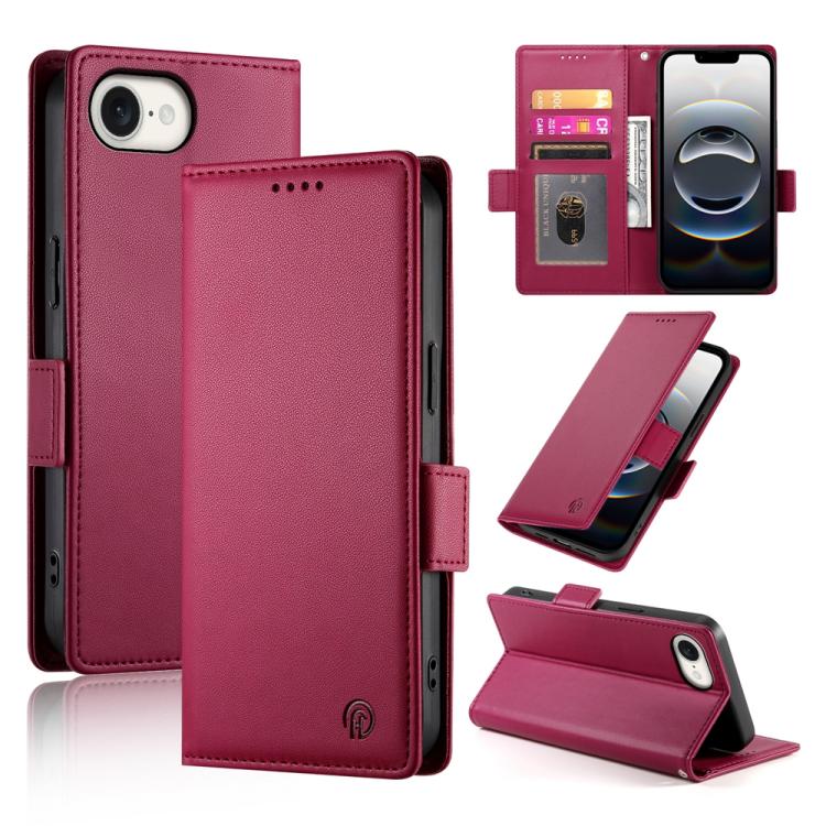 Capa para telemóvel em pele fosca magnética com fivela lateral, Para iPhone 17e / 16e, Para iPhone 17 Pro Max, Para iPhone 17 Pro, Para iPhone 17, Para iPhone Air, Para iPhone 16 Pro Max