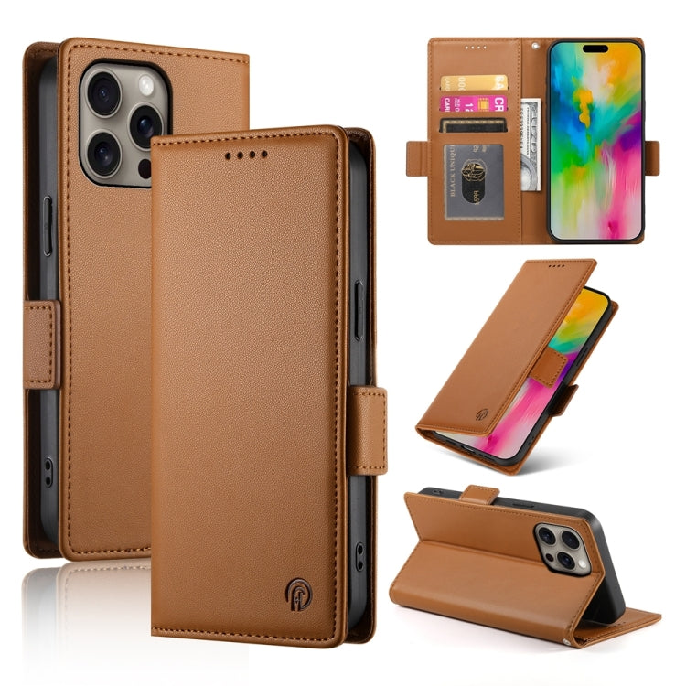 Capa para telemóvel em pele fosca magnética com fivela lateral, Para iPhone 17e / 16e, Para iPhone 17 Pro Max, Para iPhone 17 Pro, Para iPhone 17, Para iPhone Air, Para iPhone 16 Pro Max
