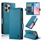 Capa para telemóvel em pele fosca magnética com fivela lateral, Para iPhone 16 Pro, Para iPhone 16 Plus, Para iPhone 16, Para iPhone 15 Pro Max, Para iPhone 15 Pro, Para iPhone 15 Plus