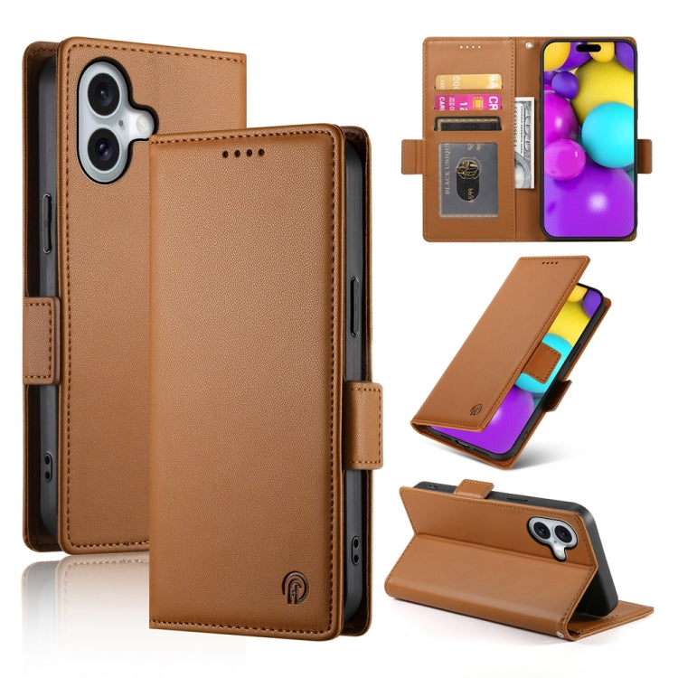 Capa para telemóvel em pele fosca magnética com fivela lateral, Para iPhone 16 Pro, Para iPhone 16 Plus, Para iPhone 16, Para iPhone 15 Pro Max, Para iPhone 15 Pro, Para iPhone 15 Plus