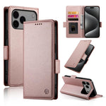 Capa para telemóvel em pele fosca magnética com fivela lateral, Para iPhone 17e / 16e, Para iPhone 17 Pro Max, Para iPhone 17 Pro, Para iPhone 17, Para iPhone Air, Para iPhone 16 Pro Max