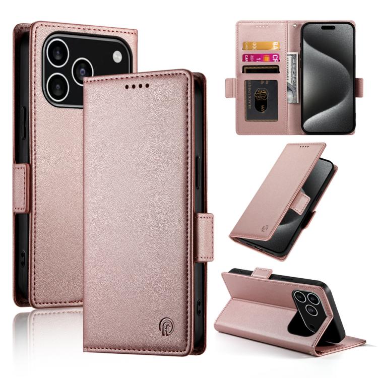 Capa para telemóvel em pele fosca magnética com fivela lateral, Para iPhone 17e / 16e, Para iPhone 17 Pro Max, Para iPhone 17 Pro, Para iPhone 17, Para iPhone Air, Para iPhone 16 Pro Max