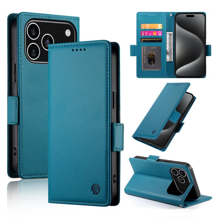 Capa para telemóvel em pele fosca magnética com fivela lateral, Para iPhone 17e / 16e, Para iPhone 17 Pro Max, Para iPhone 17 Pro, Para iPhone 17, Para iPhone Air, Para iPhone 16 Pro Max