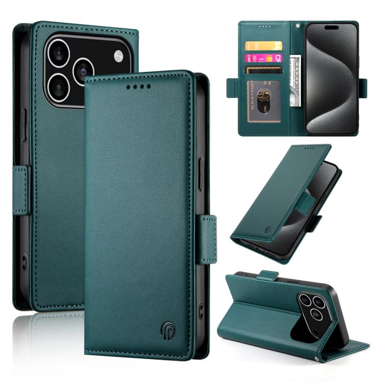 Capa para telemóvel em pele fosca magnética com fivela lateral, Para iPhone 17e / 16e, Para iPhone 17 Pro Max, Para iPhone 17 Pro, Para iPhone 17, Para iPhone Air, Para iPhone 16 Pro Max