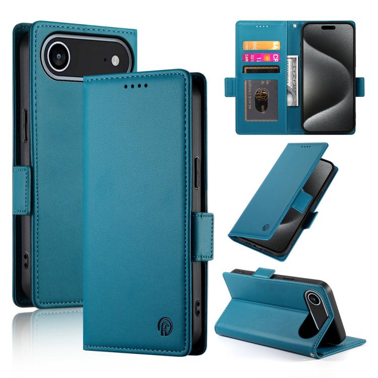 Capa para telemóvel em pele fosca magnética com fivela lateral, Para iPhone 17e / 16e, Para iPhone 17 Pro Max, Para iPhone 17 Pro, Para iPhone 17, Para iPhone Air, Para iPhone 16 Pro Max