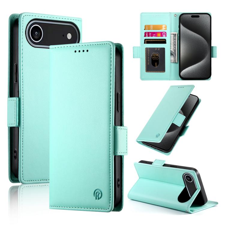 Capa para telemóvel em pele fosca magnética com fivela lateral, Para iPhone 17e / 16e, Para iPhone 17 Pro Max, Para iPhone 17 Pro, Para iPhone 17, Para iPhone Air, Para iPhone 16 Pro Max
