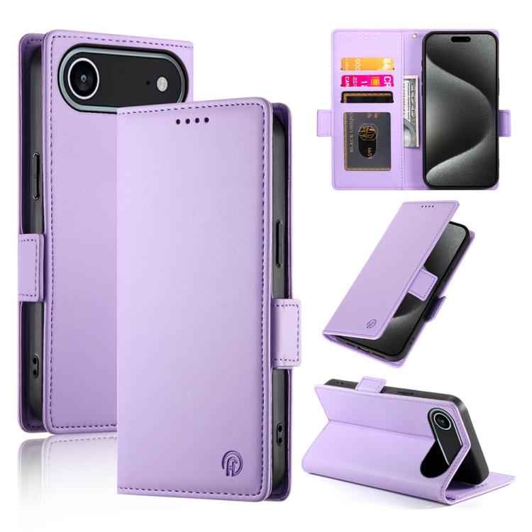 Capa para telemóvel em pele fosca magnética com fivela lateral, Para iPhone 17e / 16e, Para iPhone 17 Pro Max, Para iPhone 17 Pro, Para iPhone 17, Para iPhone Air, Para iPhone 16 Pro Max