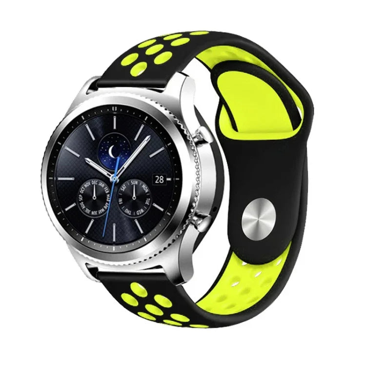 Correia de Substituição de Silicone Bicolor 22mm para Smasung Gear S4 Active