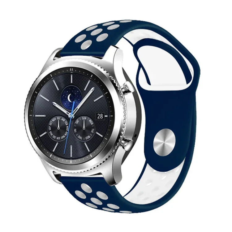 Correia de Substituição de Silicone Bicolor 22mm para Smasung Gear S4 Active