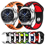 Correia de Substituição de Silicone Bicolor 22mm para Smasung Gear S4 Active