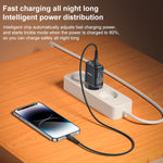 Yesido YC69 Carregador Digital USB 30W + Duplo USB-C / Type-C, Especificação: Ficha UE, YC69