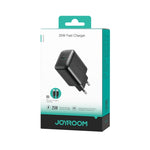 Kit Carregador Rápido JOYROOM JR-TCF23 25W USB-C / Type-C com Cabo Type-C para Type-C, Ficha UE, Ficha UK