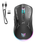 Rato ONIKUMA CW917 RGB 4800DPI Modo Duplo Com Fio + Sem Fios 2.4GHz, CW917 (Preto), CW917 (Branco)