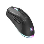 Rato ONIKUMA CW917 RGB 4800DPI Modo Duplo Com Fio + Sem Fios 2.4GHz, CW917 (Preto), CW917 (Branco)