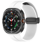 Pulseira de Relógio em Silicone com Fivela Dobradiça Magnética, para Samsung Galaxy Watch Ultra 47mm / Ultra 2025