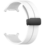 Pulseira de Relógio em Silicone com Fivela Dobradiça Magnética, para Samsung Galaxy Watch Ultra 47mm / Ultra 2025