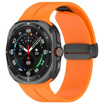 Pulseira de Relógio em Silicone com Fivela Dobradiça Magnética, para Samsung Galaxy Watch Ultra 47mm / Ultra 2025