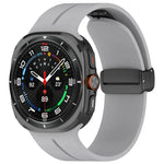 Pulseira de Relógio em Silicone com Fivela Dobradiça Magnética, para Samsung Galaxy Watch Ultra 47mm / Ultra 2025