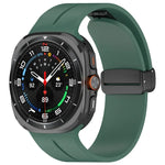 Pulseira de Relógio em Silicone com Fivela Dobradiça Magnética, para Samsung Galaxy Watch Ultra 47mm / Ultra 2025