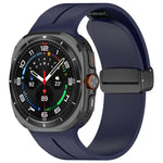 Pulseira de Relógio em Silicone com Fivela Dobradiça Magnética, para Samsung Galaxy Watch Ultra 47mm / Ultra 2025